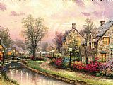 Lamplight Lane by Thomas Kinkade